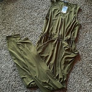 Army green jumpsuit